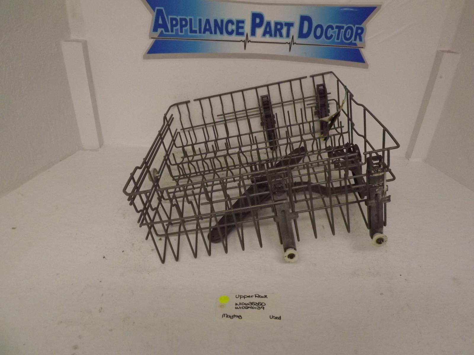 Maytag Dishwasher W10635350 W10240139 Upper Rack Used Maytag Dishwasher W10635350 W10240139 Upper Rack Used